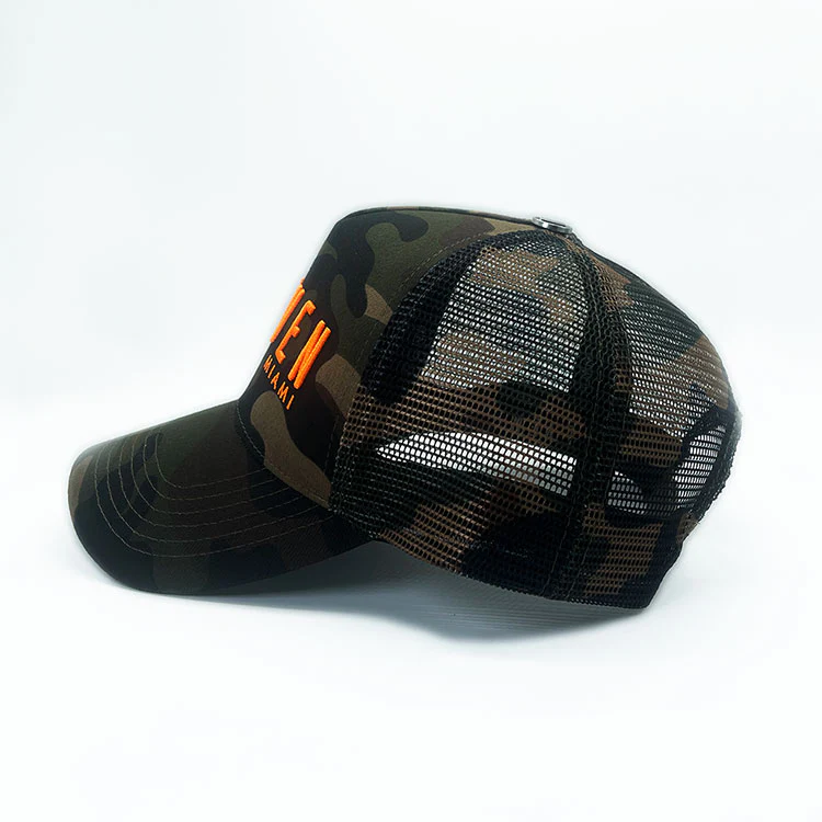 Camo & Orange Trucker Cap 5013 - Image 3