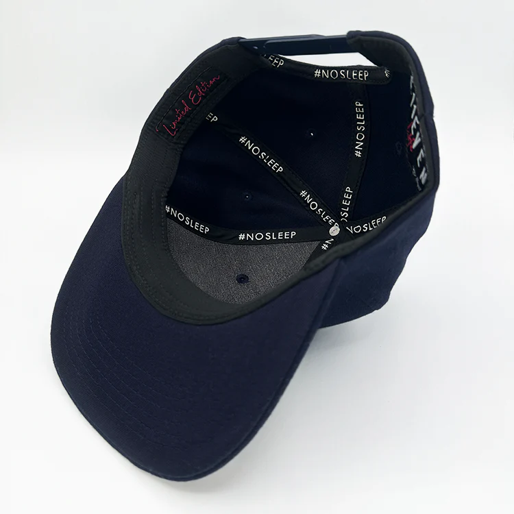 Navy Blue & White Snapback Cap 1019 - Image 4